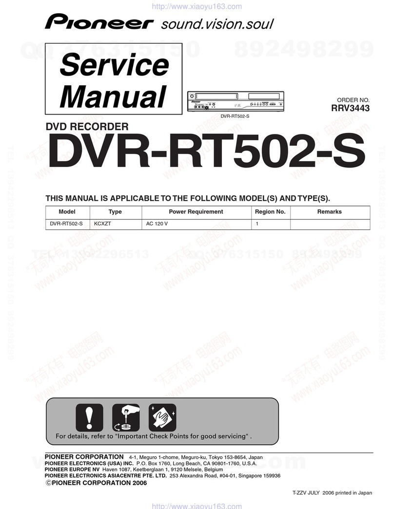 Pioneer DVR-RT502-S User manual
