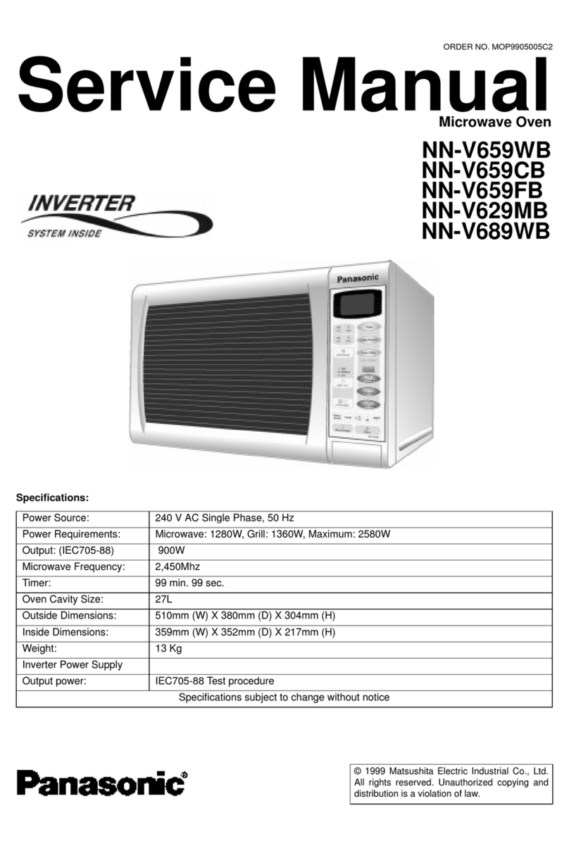 Panasonic NN-V659WB Service manual