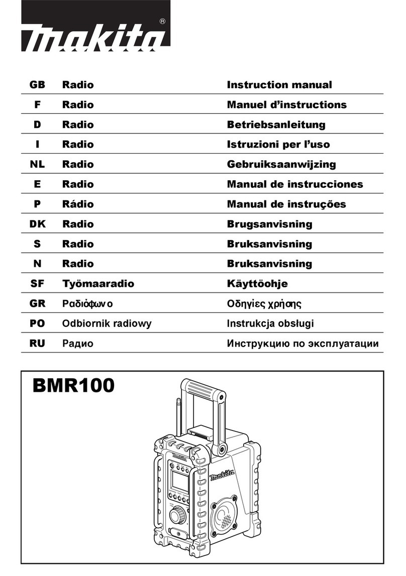 Makita BMR100 User manual Makita BMR100 User manual