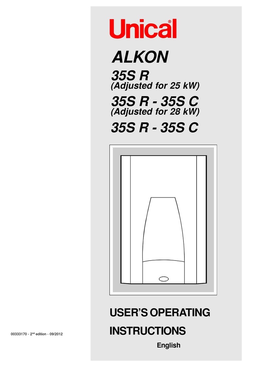 Unical ALKON 35S C Operation instructions Unical ALKON 35S C Operation instructions