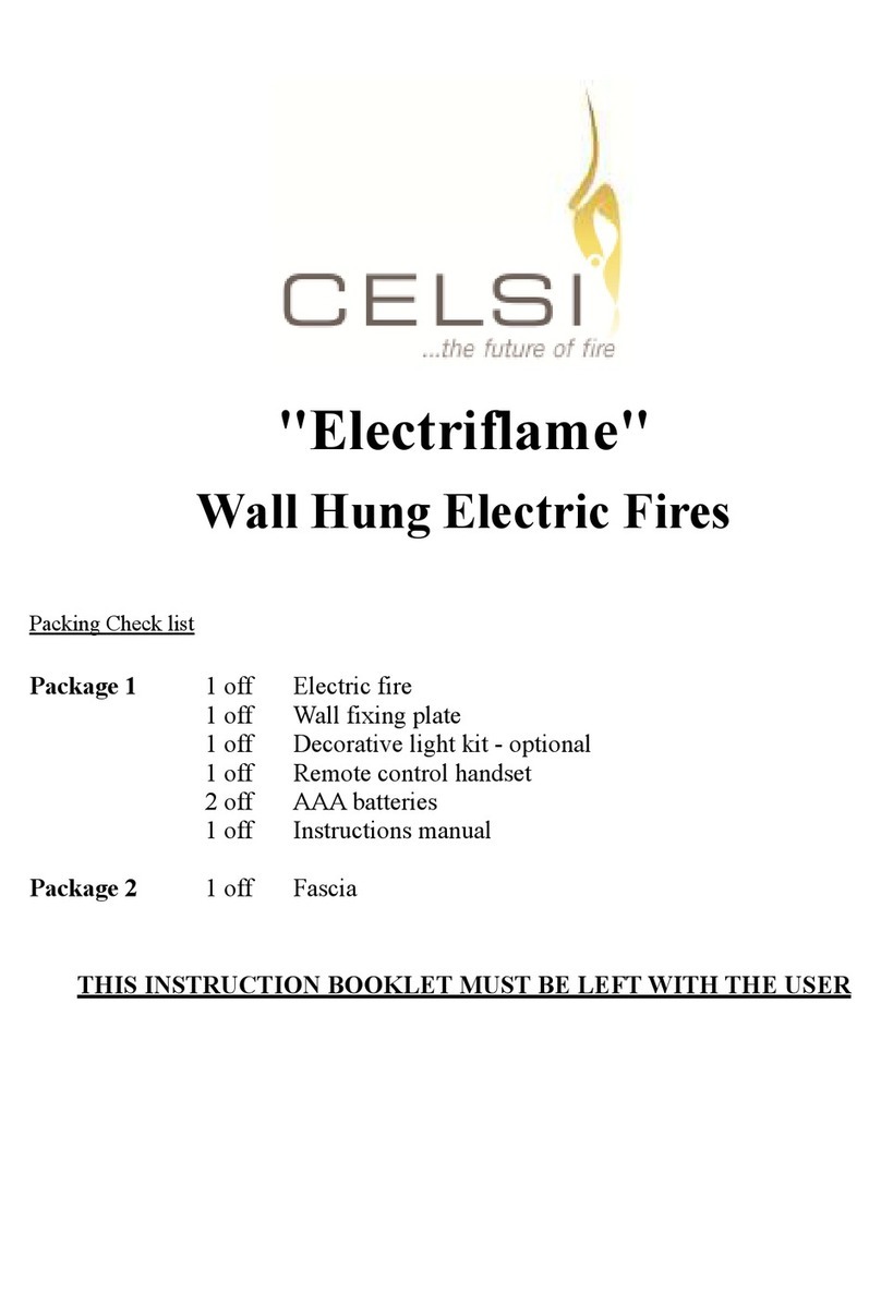 Celsi Electriflame User manual Celsi Electriflame User manual
