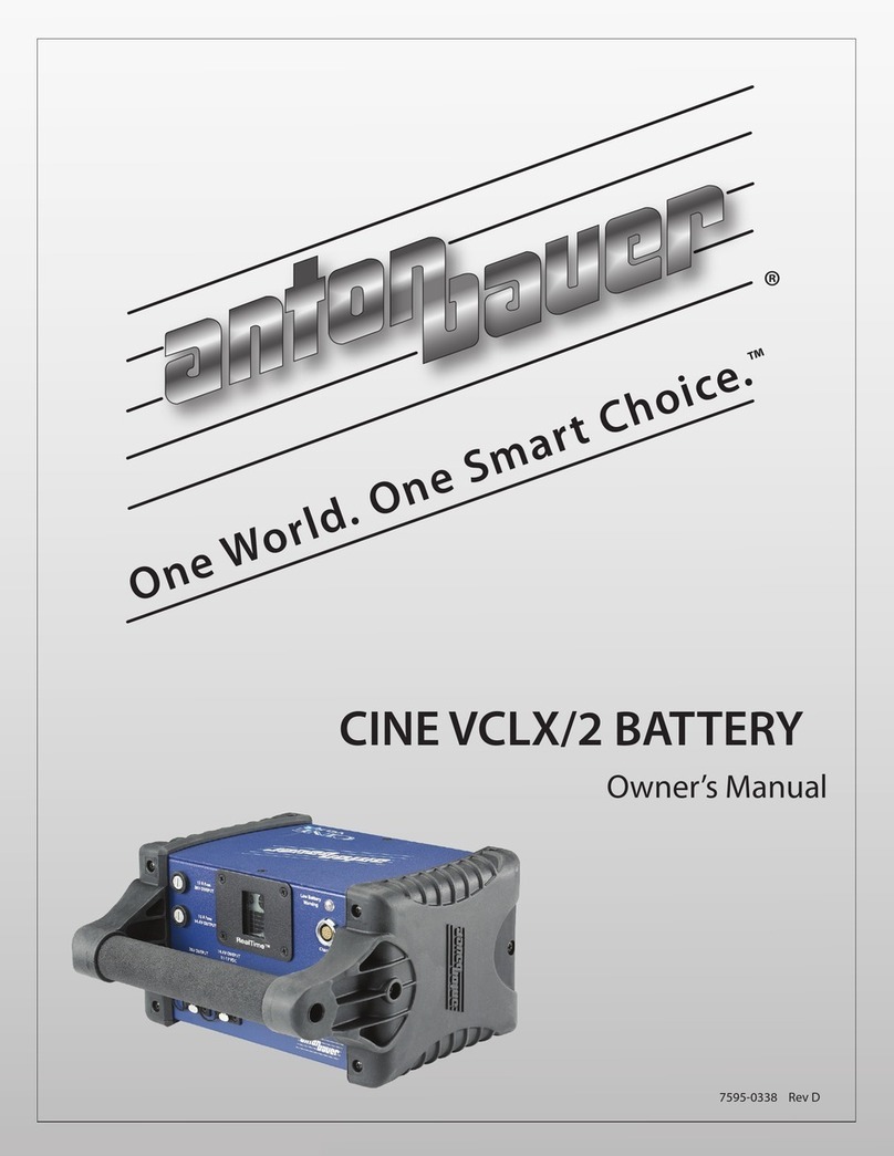 Anton/Bauer Interactive 2000 PowerCharger User manual