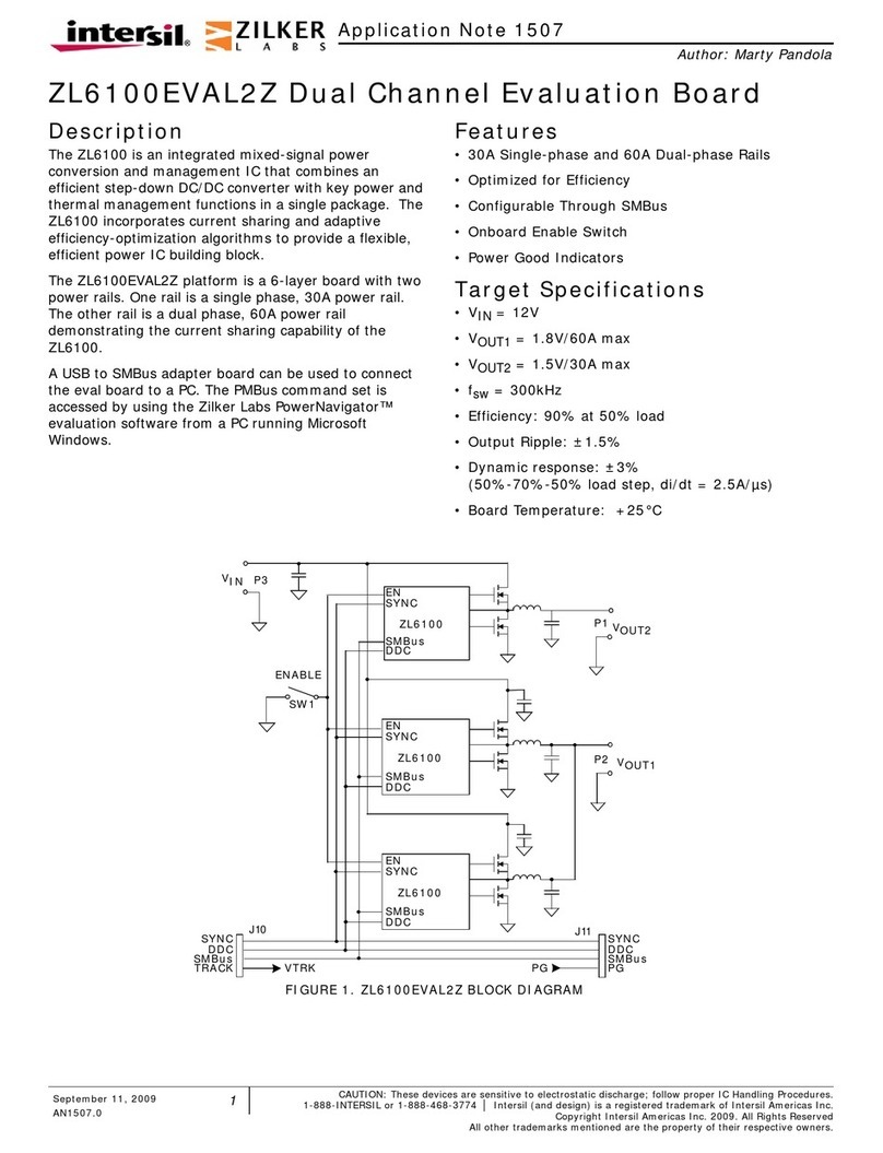 Intersil ZL6100EVAL2Z Application note
