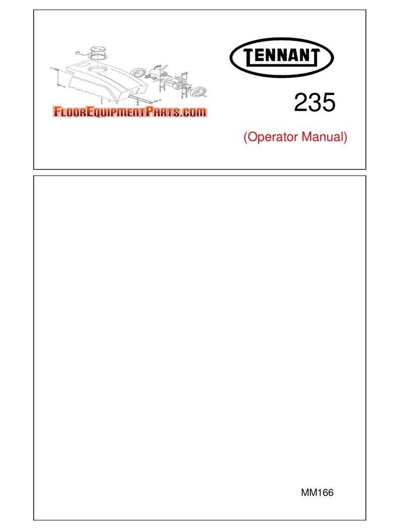 Tennant 235 Operator's manual
