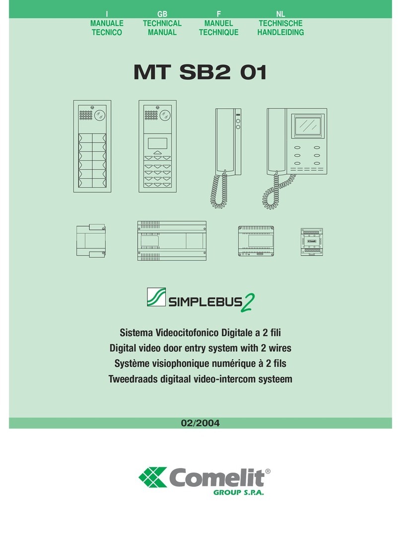 Comelit MT SB2 01 User manual