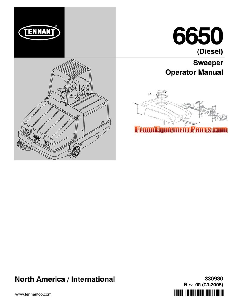 Tennant 6650 Operator's manual