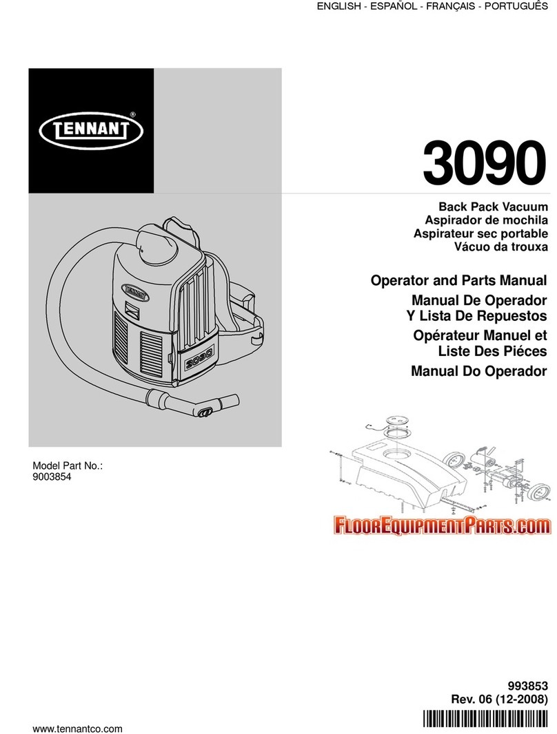 Tennant 3090 Operator and parts manual