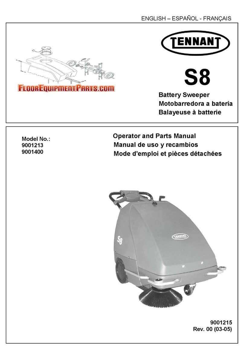 Tennant S8 Operator and parts manual Tennant S8 Operator and parts manual