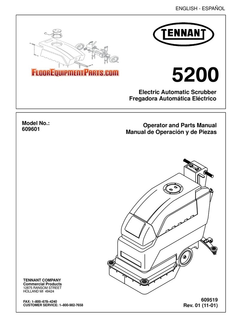 Tennant 5200 Operator and parts manual