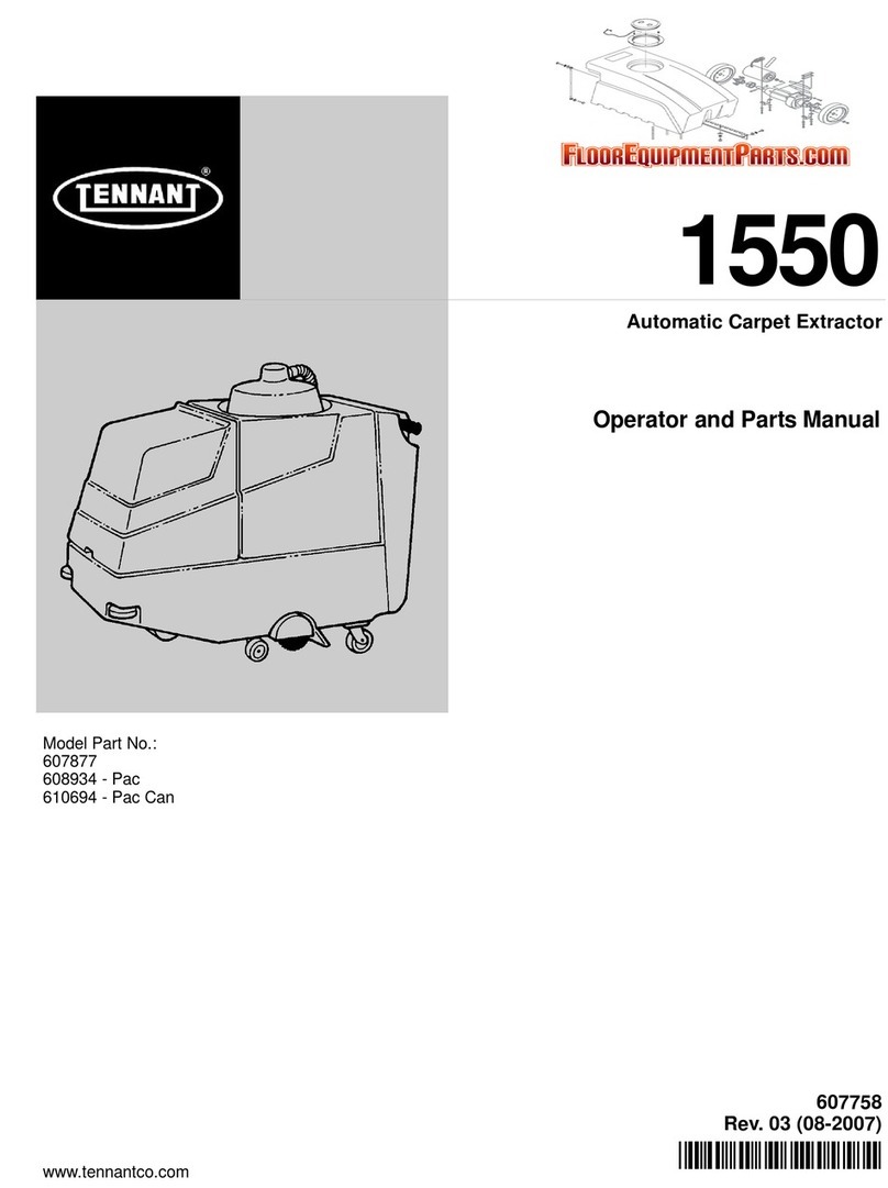 Tennant 1550 Operator and parts manual