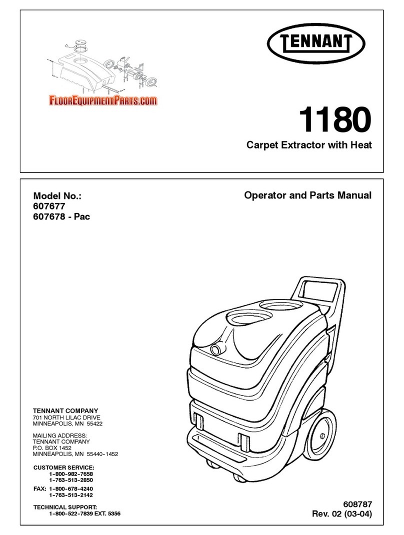 Tennant 1180 Operator and parts manual Tennant 1180 Operator and parts manual
