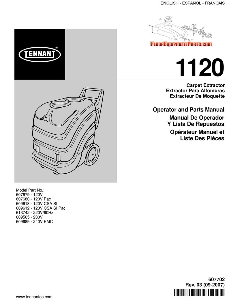 Tennant 1120 Product manual