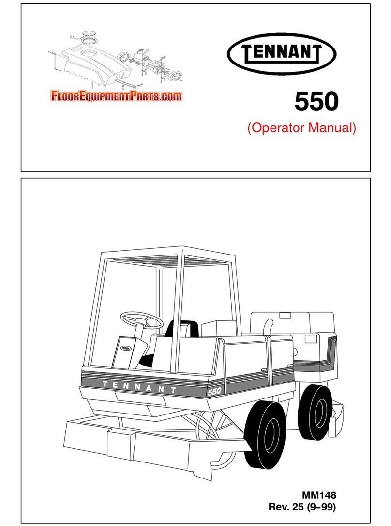 Tennant 550 User manual