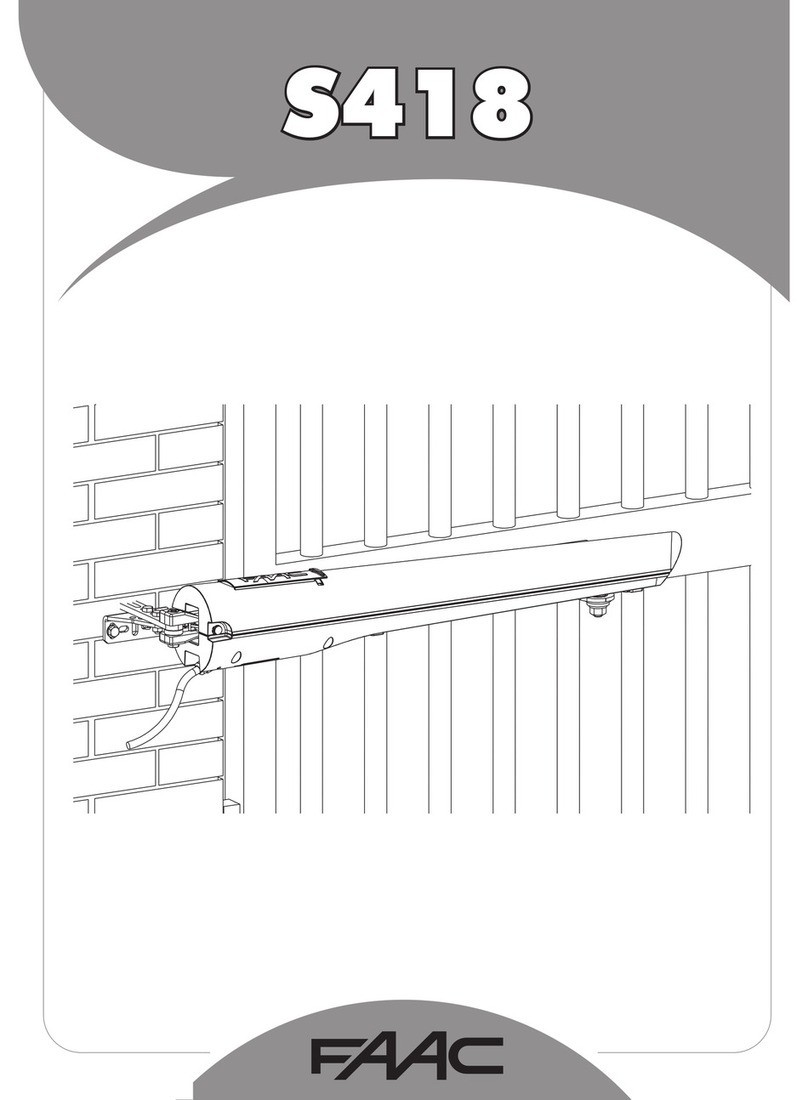 FAAC Safe Zone S418 user manual