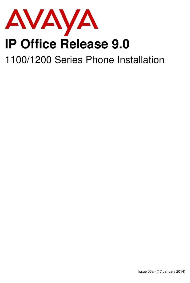 Avaya 1100 Series User manual