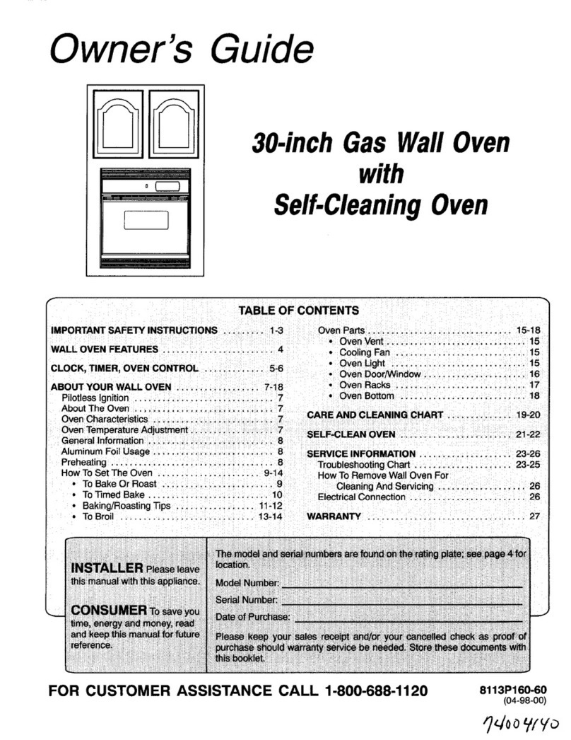 Magic Chef CGW3330ADB User manual