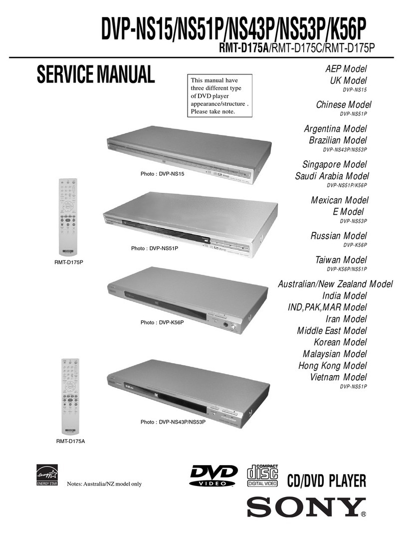 Sony DVP-NS15 User manual