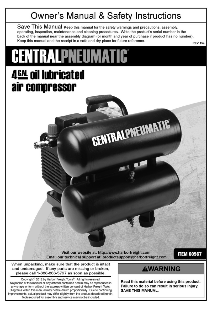 Central Pneumatic 60567 Owner's manual and safety instructions Central Pneumatic 60567 Owner's manual and safety instructions