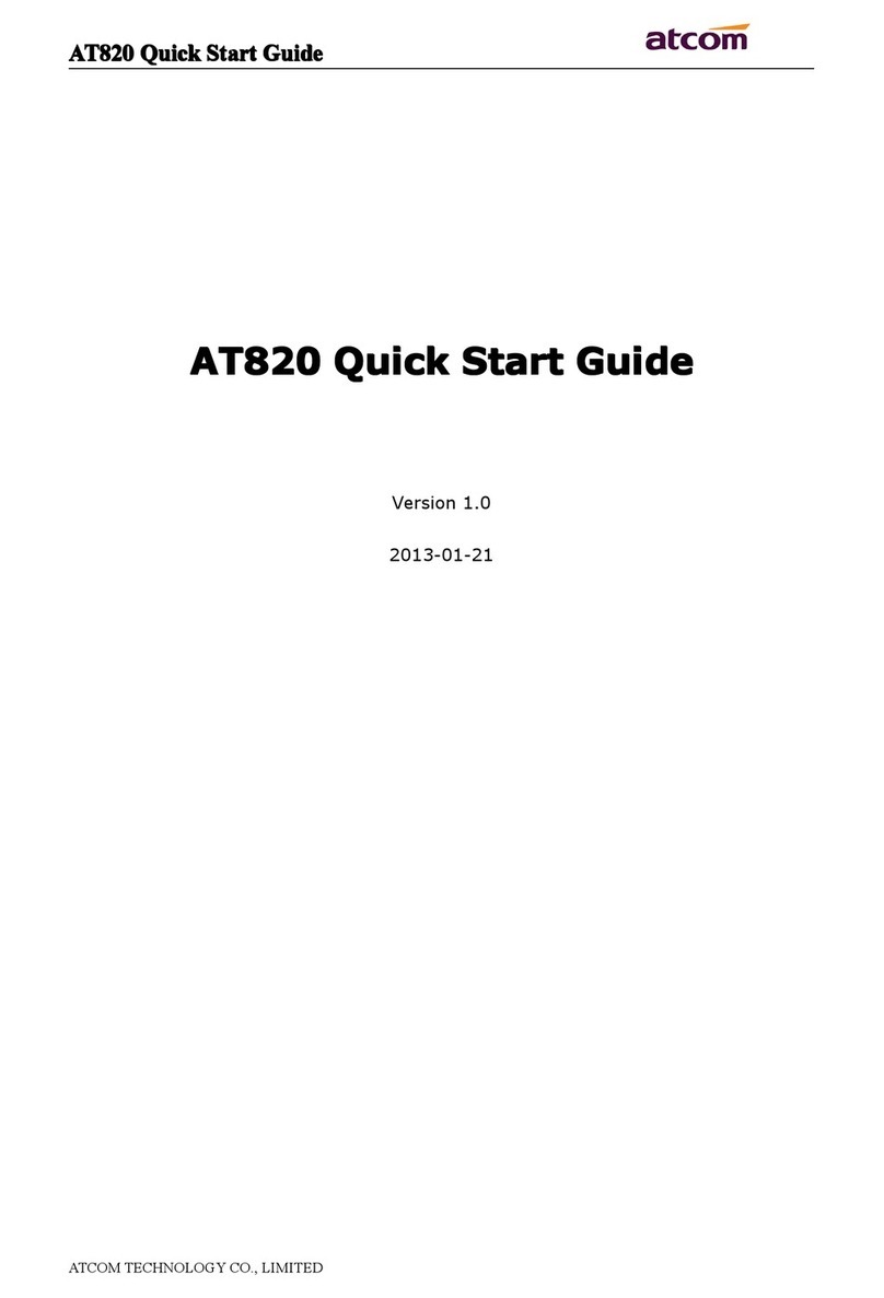 ATCOM AT820 series quick start guide
