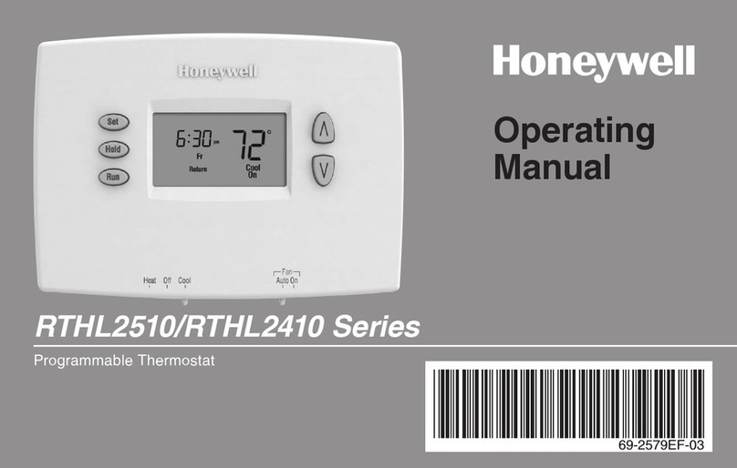 Honeywell RTHL2510 series User manual