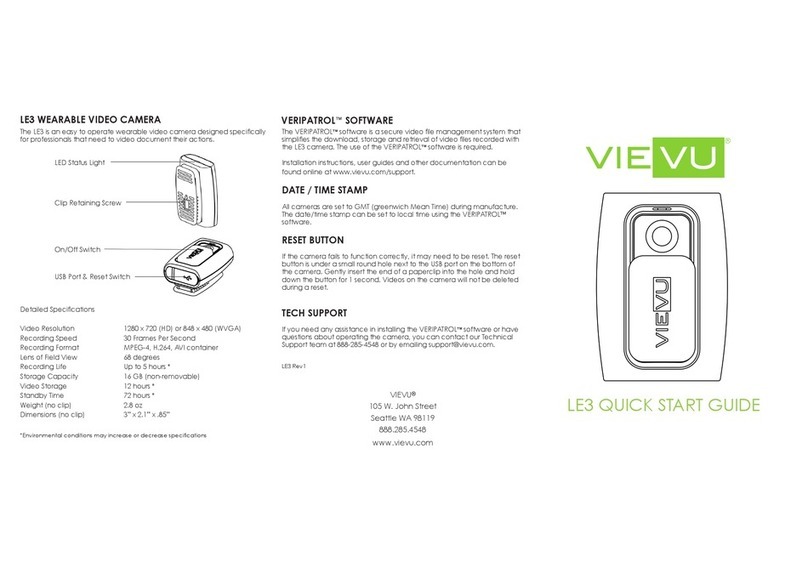 VIEVU LE3 quick start guide