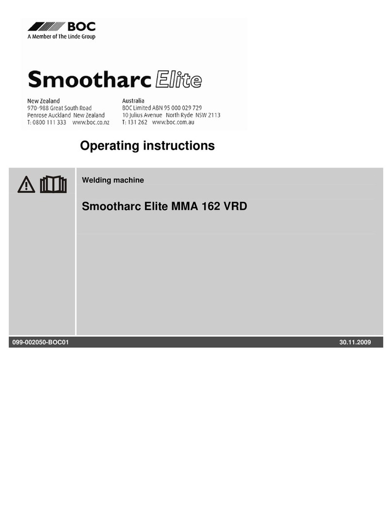 BOC Smootharc Elite MMA 162 VRD User manual