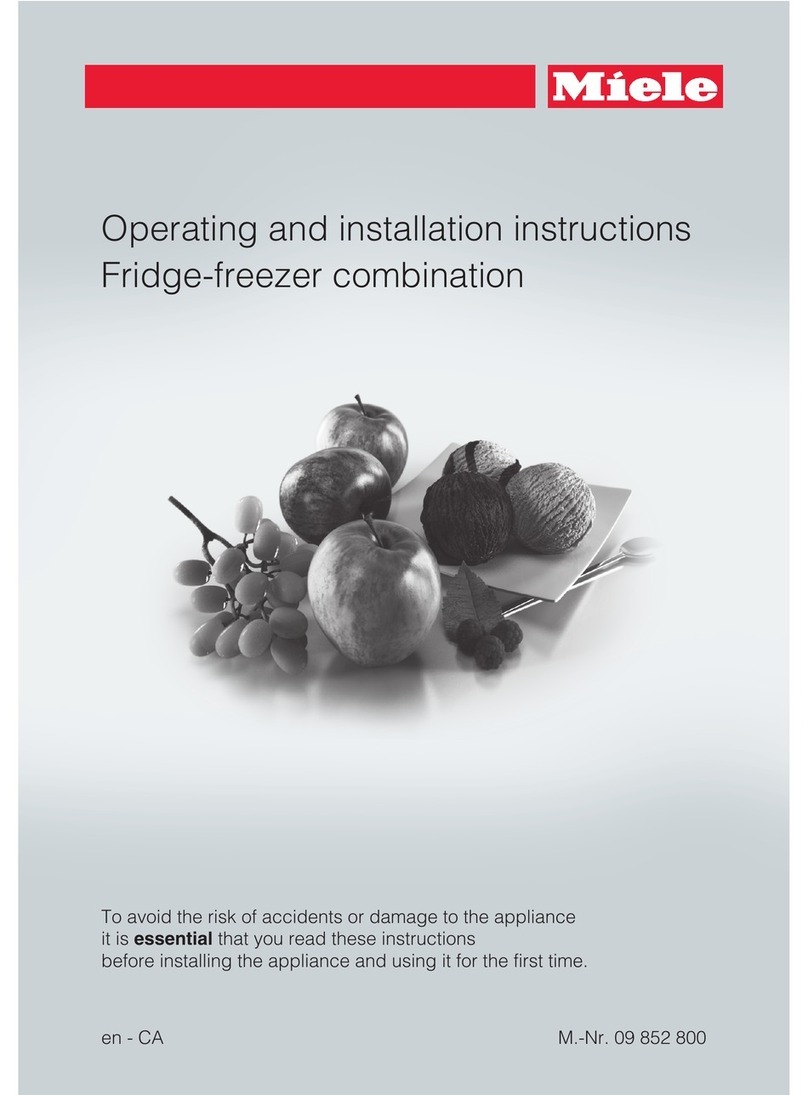 Miele KFN 12823 SD ed Operating and installation instructions