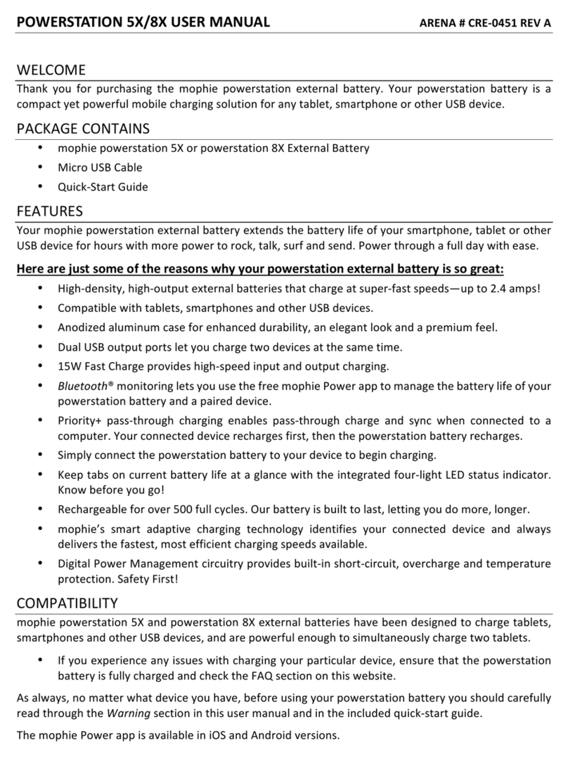 Mophie POWERSTATION 5X User manual