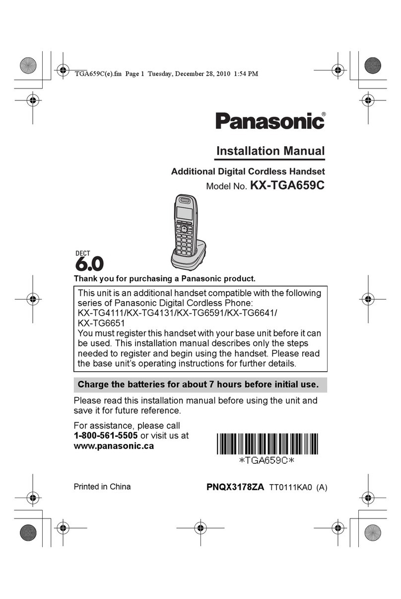 Panasonic KX-TGA659C User manual