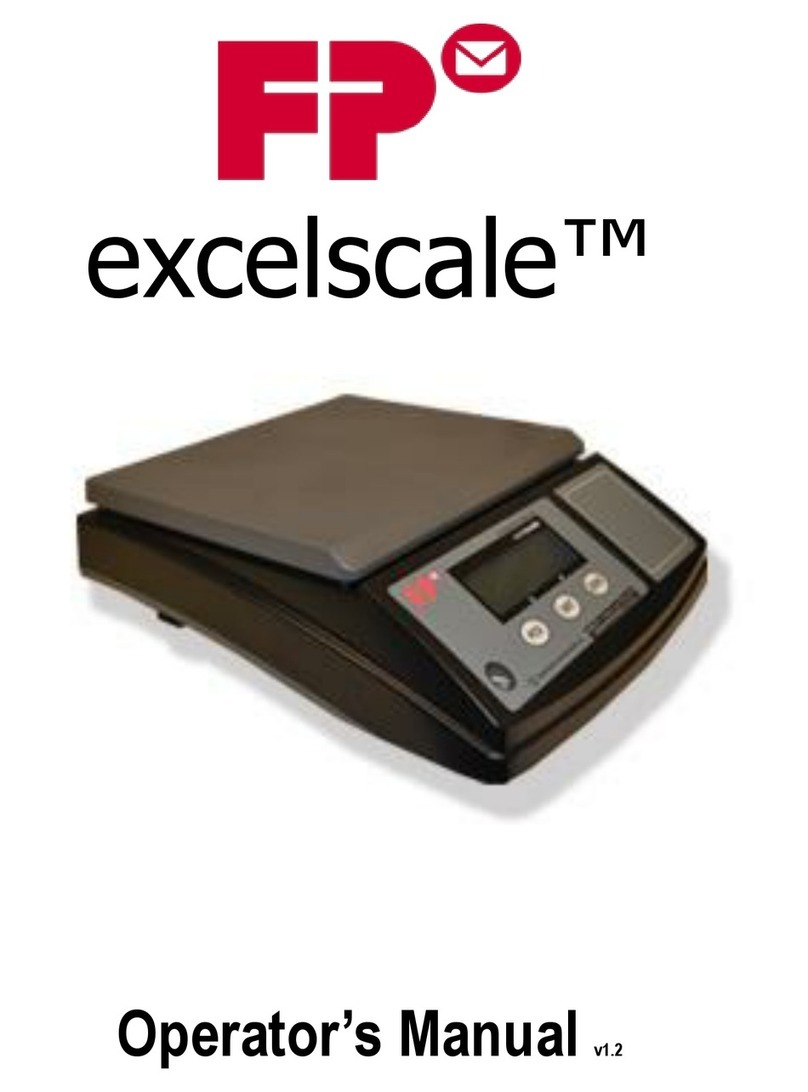 FP EXCELSCALE Operator's manual