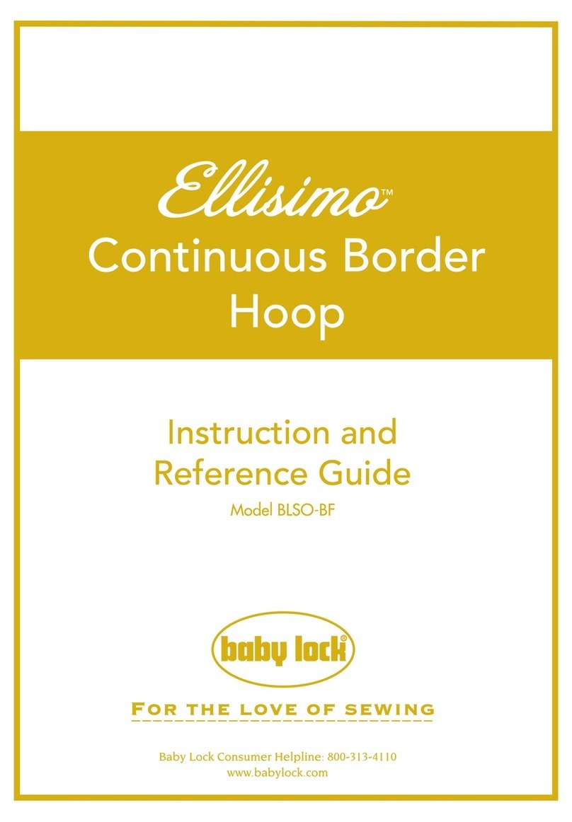 Baby Lock Ellisimo BLSO-BF Technical manual