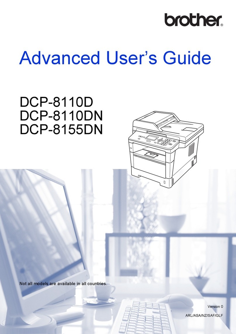 Brother DCP-8110D Assembly instructions