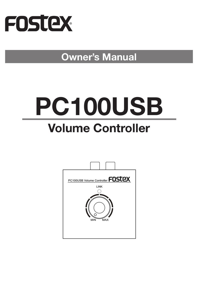 Fostex PC100USB owner's manual
