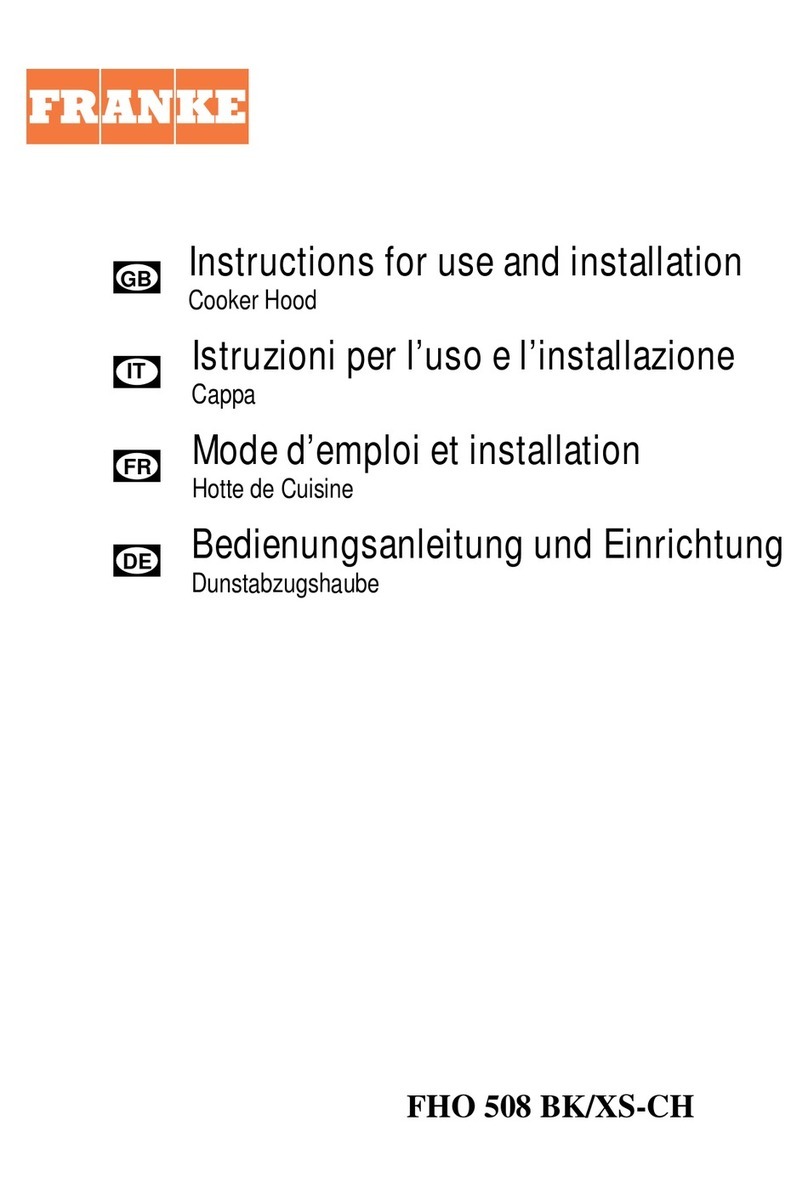 Franke FHO 508 BK Operation manual