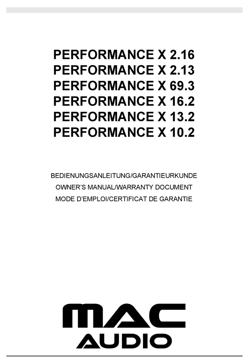 MAC Audio REVOLUTION X 2.16 User manual