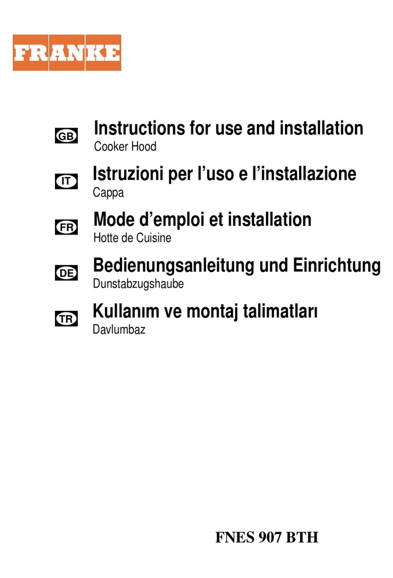 Franke FNES 907 BTH XS/GLASS Operation manual