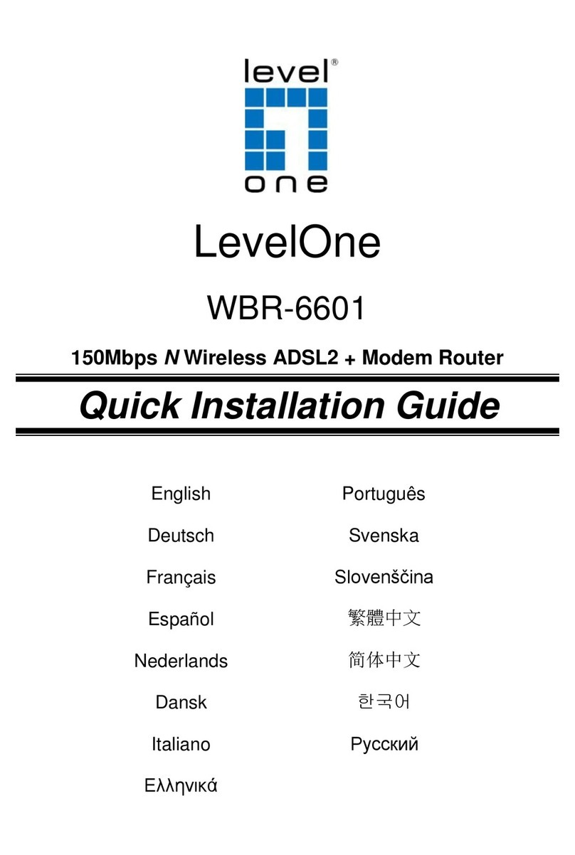 LevelOne WBR-6601 Quick installation guide