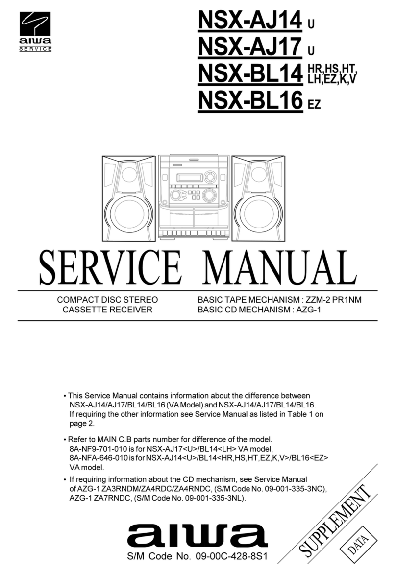 Aiwa NSX-Aj14 User manual