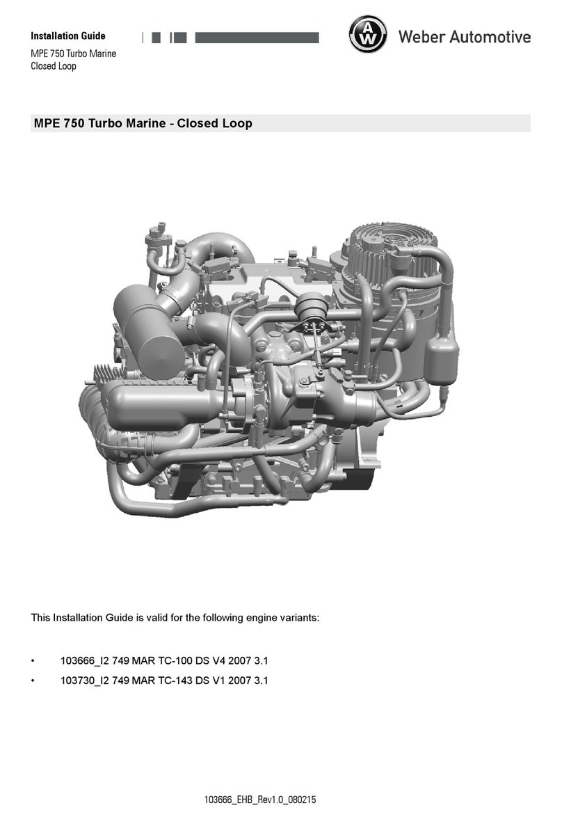 Weber Automotive MPE 750 Turbo Marine installation guide