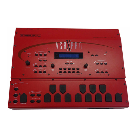 ENSONIQ ASR-X PRO User manual