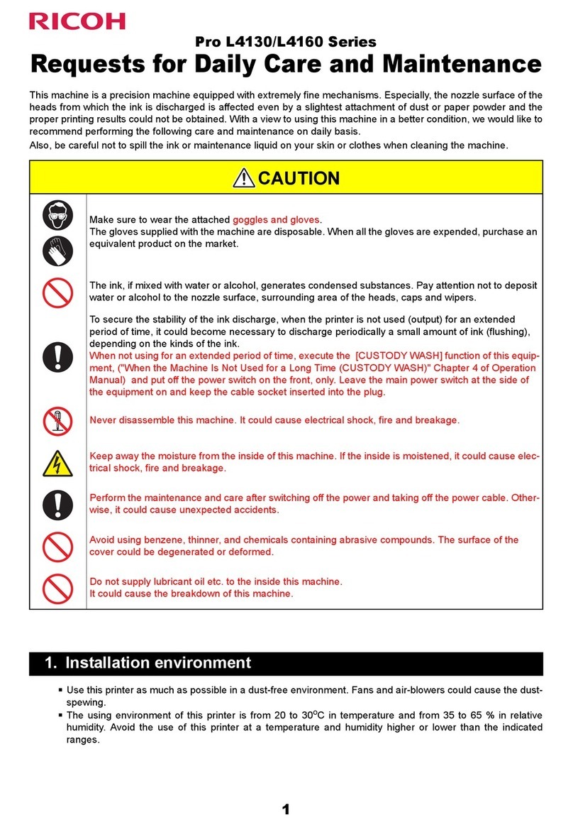 Ricoh Pro L4130 Maintenance manual