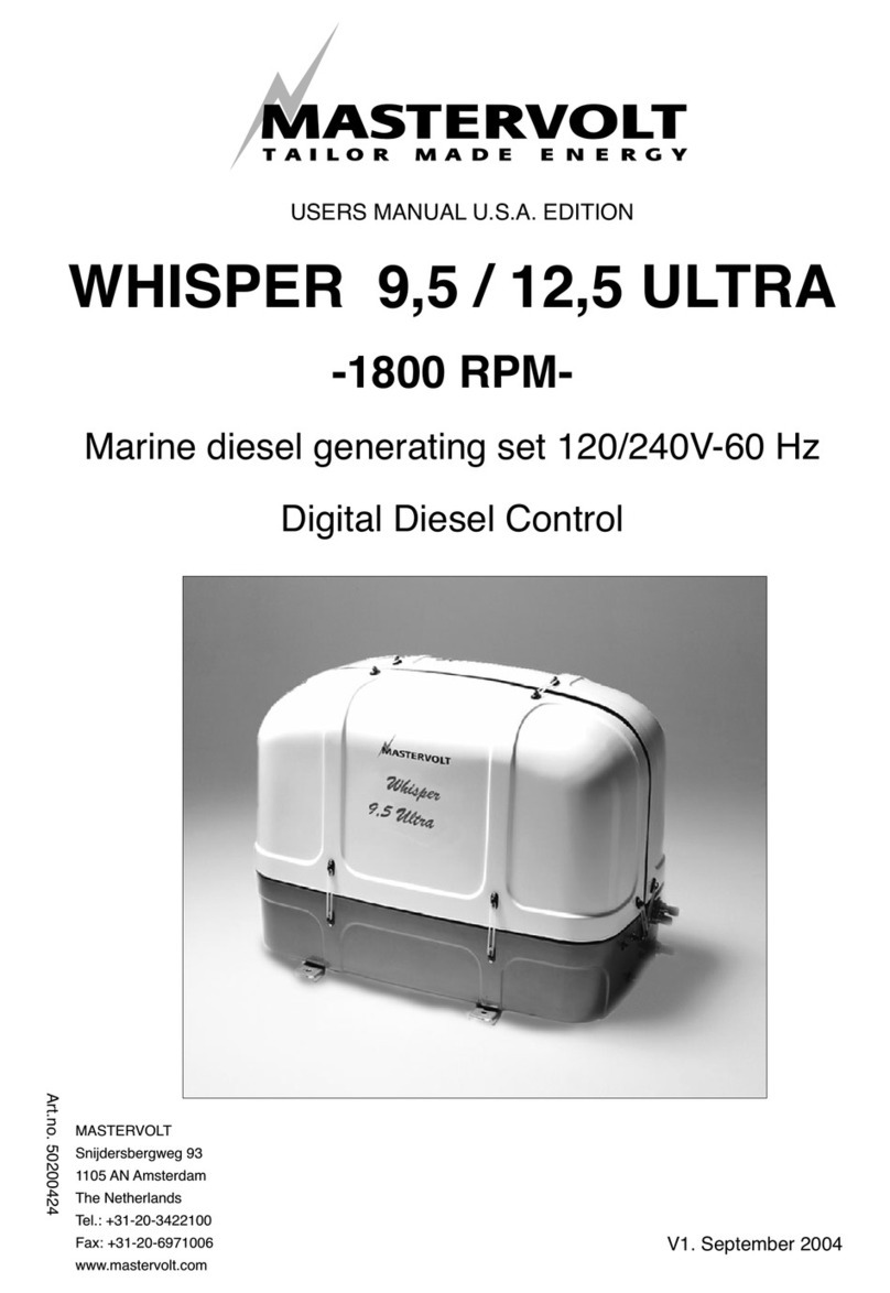 Mastervolt WHISPER 9 User manual