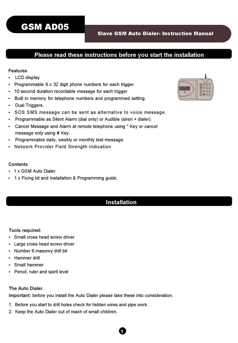 Response Electronics GSM AD05 User manual