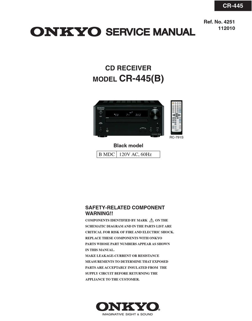 Onkyo CR-445(B) User manual