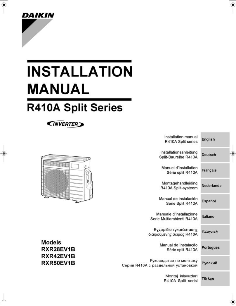 Daikin RXR28EV1B User manual