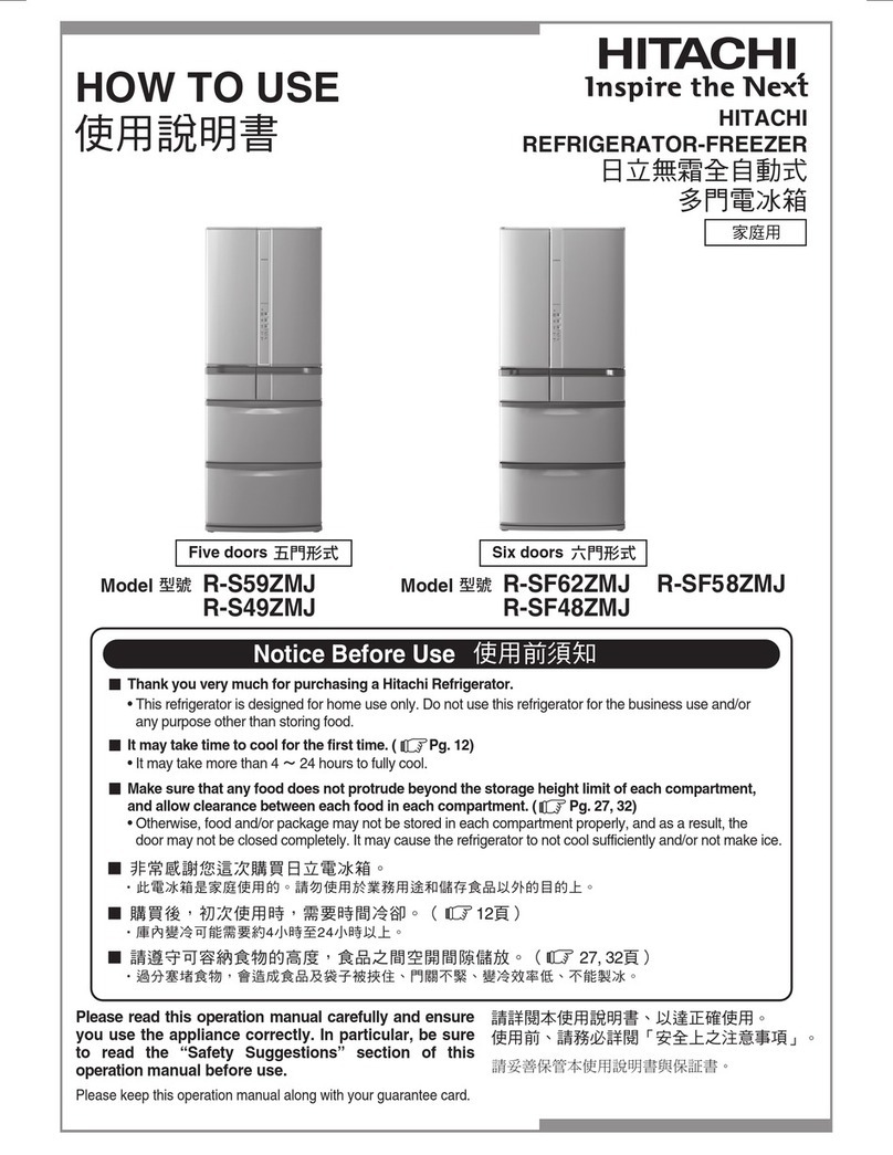 Hitachi R-S59ZMJ User manual