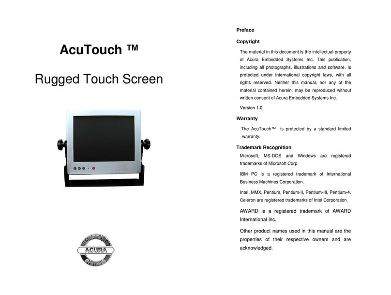 Acura Embedded AcuTouch user manual