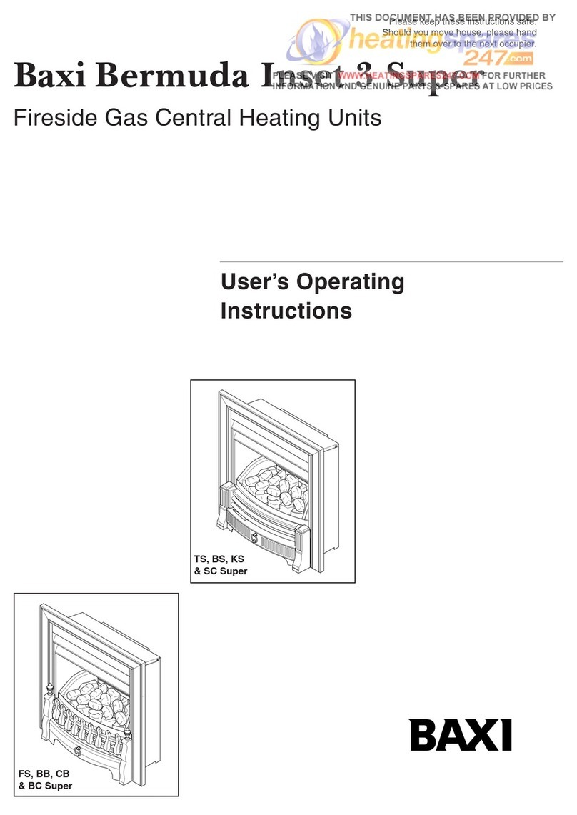 Baxi Bermuda Inset 3 BS Super Operation instructions Baxi Bermuda Inset 3 BS Super Operation instructions