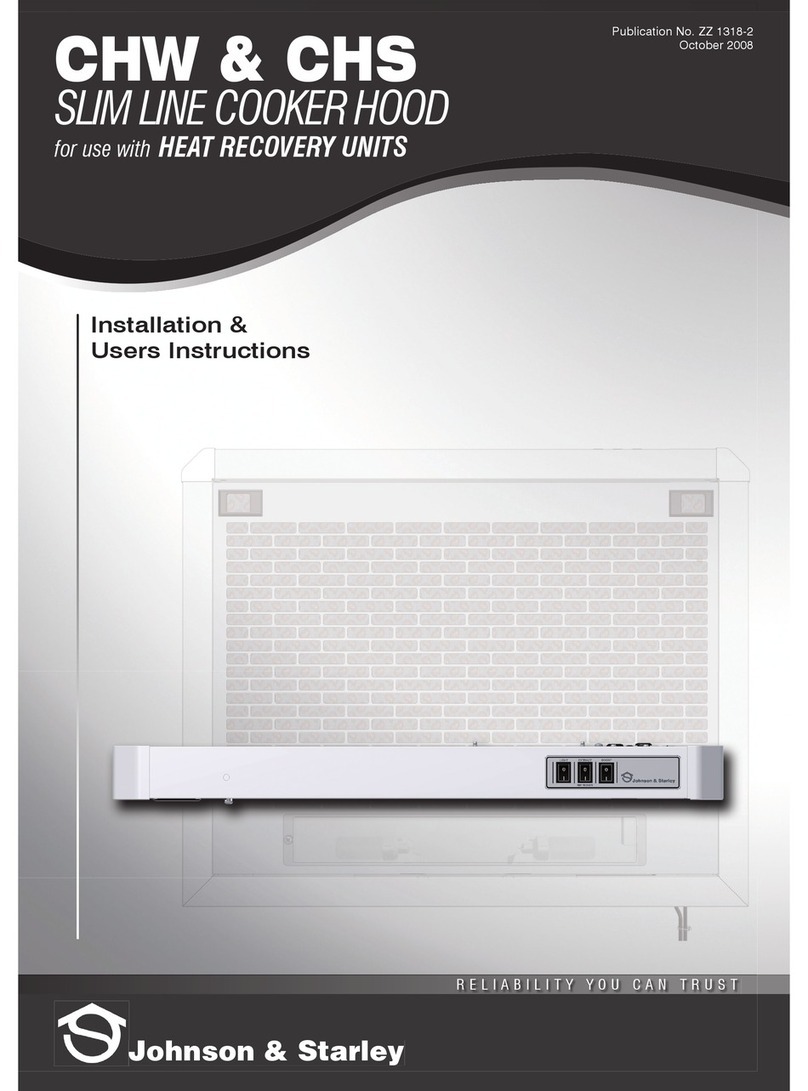 Johnson & Starley CHW Installation & user's instructions