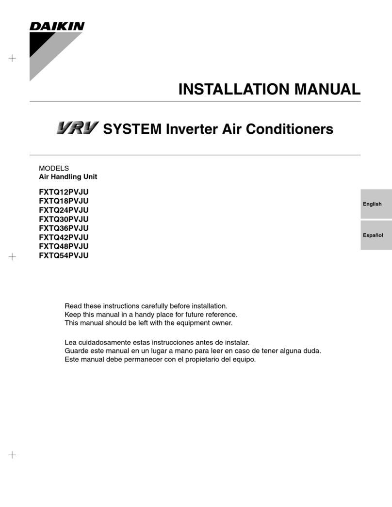 Daikin VRV FXTQ12PVJU User manual